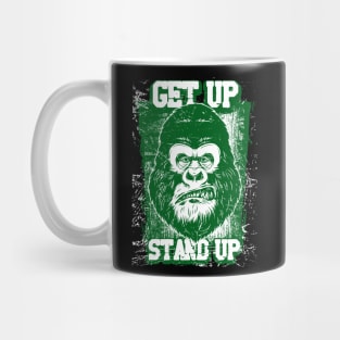 get up stand up - grunge gorilla graphic Mug